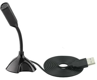 LANDIBO USB Microphone,Adjustable gooseneck Mini for Laptop/Desktop Computers Microphone for pc,Plug and Play, Driver-Free USB Condenser Microphone,Recordings, Games, Streaming, podcasts. (USB)
