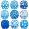 SANNIX 450-Count Winter Christmas Cupcake Liners Santa Snowflakes Cupcake Wrappers Baking Cups Paper Wraps Muffin Liners for Xmas Winter Birthday Party Candy Cake Decorations Supplies(9 Designs)