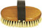 Pferdebürste aus Holz - Bürsten mit Lederband - Mähnenbürste Pferd mit Mischung aus Pferdehaar und Kunstborsten - Pferde bürsten von Staub und Pferdehaaren (Light Brown)