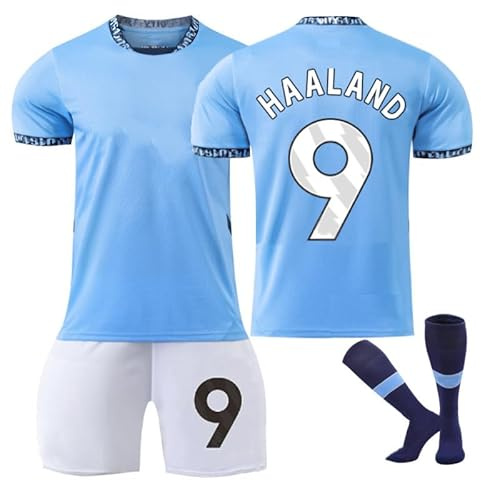New 24 25 Man Blues City Fußball Jerseys Anzug Trikot Sky Blue Moons Fans Trikot Kinder Kids Mens Soccer Sport Outfit Trainning Trikot Fussball Jungen T Shirt Shorts Socks Football Jersey Set