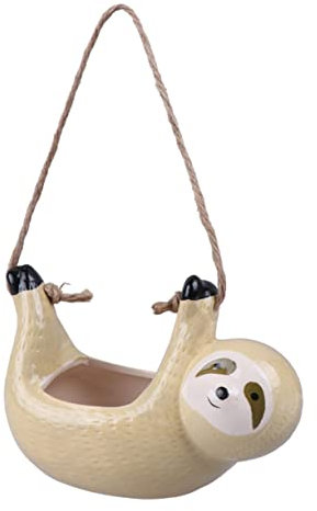 CIYODO Faultier-pflanzgefäß Für Den Innenbereich Klein Zum Aufhängen Pflanzenbehälter Ornament