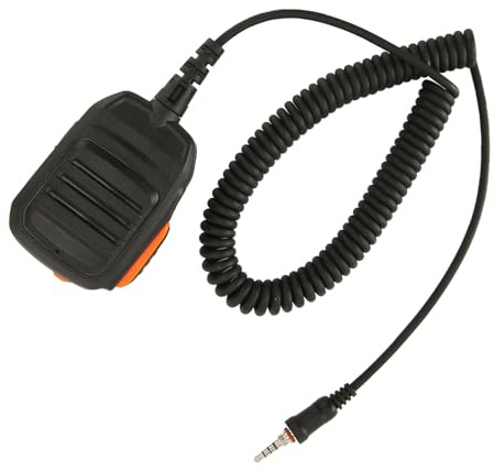 Fdit Walkie Talkie Handlautsprechermikrofon, Professionelles Wasserdichtes 2-Wege-Funkmikrofon für IC M33 IC M35 M33 M25, mit Robustem Design und Klarem Klang
