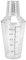 Juego de coctelera de plástico transparente con escala de 500 ml