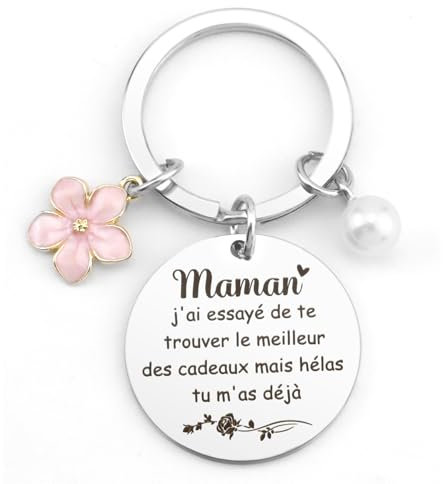 Cadeau Fete des Meres,Cadeau Maman,Cadeau pour Maman,Cadeau Anniversaire Maman,Cadeau Belle Mere,Idee Cadeau Maman,Cadeau pour Maman Pas Cher,Cadeau Maman Original,Porte Clef Maman,Cadeau Maman Noel