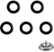 5 Pcs Kitchen Sink Drain Seal Ring,O-Rings Gasket Seal for Kitchen Basket Strainer Plug Rubber Seal Gasket Rings Washer Bathroom Sink Drain Seal Rings,Black