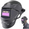 Casco de soldadura con oscurecimiento automático, con energía solar, de 8 x 11 pulgadas, ligero, de polipropileno, con lente LCD, transpirable, resistente al calor, ajustable a 180°, para soldar