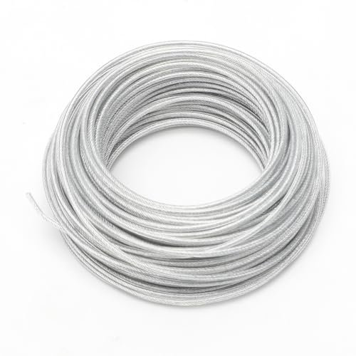 RANJIMA Filo per decespugliatore, 2,4 mm x 30 m, filo di acciaio, filo per decespugliatore, filo in acciaio, filo per decespugliatore, 2,4 mm