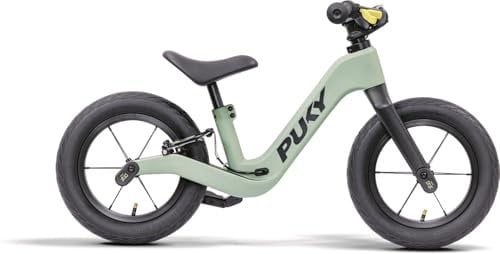 PUKY NEXT 12 Green/Black | Höhenverstellbares Laufrad 2–6 Jahre | Kinderlaufrad ab 2 Jahren | Lauflernrad mit Bremse & Sicherheitslenkergriffen | Balance Bike | FlipChip-Technologie bis 14-Zoll Räder