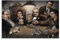 Gangsters Playing Poker Poster Sopranos Godfather Scarface Vintage Filmcover Musikposter für Zimmer Ästhetische Leinwand Wandkunst Schlafzimmer Dekor 30 x 45 cm