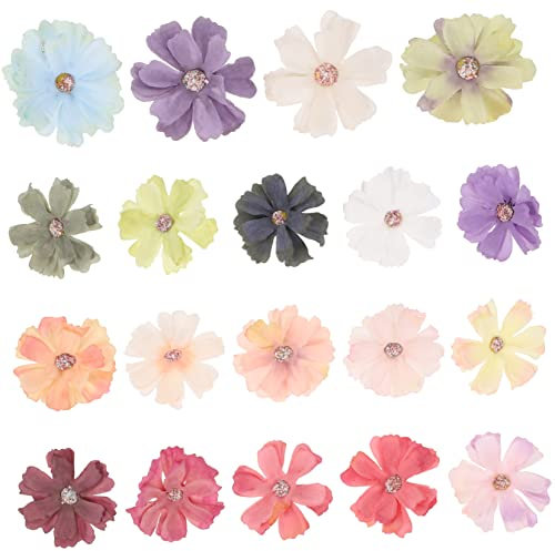 Housoutil 50 Stück künstliche Blumen künstlicher Blütenkopf Blumen- Mini gefälscht künstliche blüten Artificial Flower Blumenkranz selber Machen Kunstblumen zum Basteln Polyester