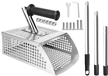 Kehrschaufel für Metalldetektor, Spaten, rutschfest, für die Schatzsuche am