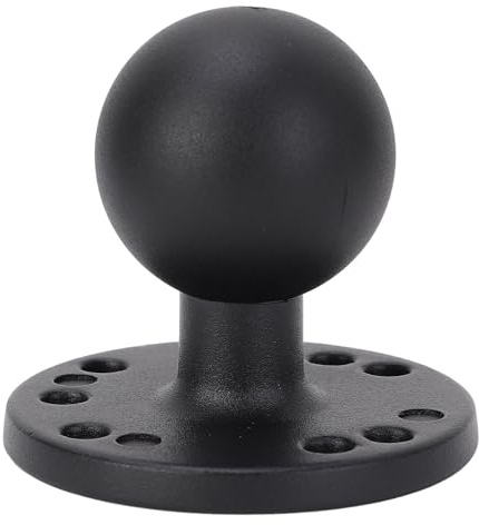 Srliya 1.5 Inch Ball Mount Base 1.5 Inch Ball Mount with Aluminum Alloy AMPS Hole Round Plate For RAM Mounts C Size Ball Double Socket Arm