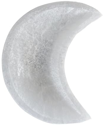 Dickly Selenite Crystal, Charging Bowl, Home Decor, Creative Craft, Ornament, Housewarming Gift, Plate, 6.5cm