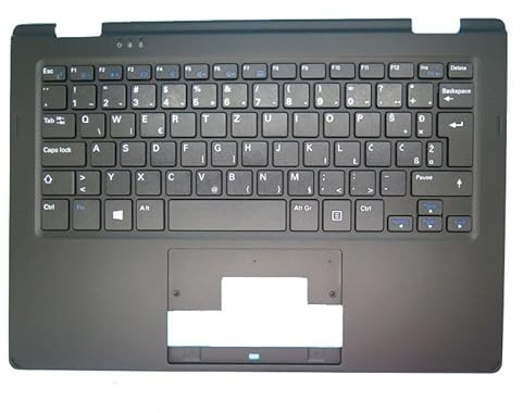 HYFOZAE Laptop-Teile Laptop PalmRest & Tastatur Für PEAQ PNB T2011-I0N3 11,6 360 Schwarz C Shell Mit SP/SW/HU/SL/UK/Deutsch/Belgien/Frankreich(Slovenian SL)