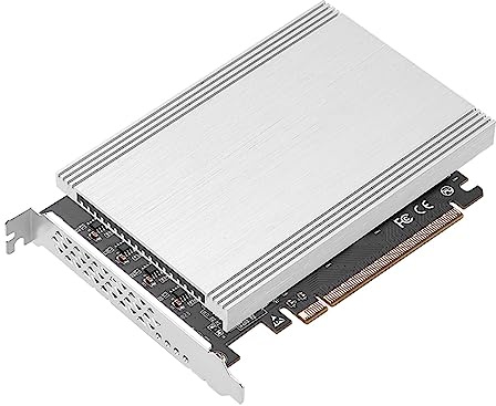 TOWARDSNAN Carte d'extension PCIe X16 vers 4 ports M.2 NVMe 256G pour SSD NVME 2230 2242 2260 2280 NVME