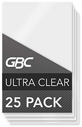 GBC Laminierfolien, Thermo-Laminierfolien, Karteikartengröße, 5 mil, HeatSeal UltraClear, 25 Stück (3202002)