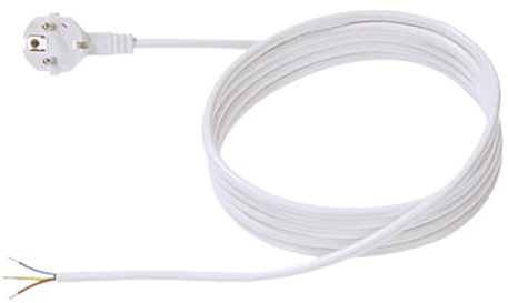 Bachmann 305.284 - Cavo con spina schuko, 5G1,5, 2 m, colore: Bianco