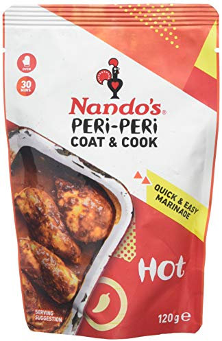 Nando's Coat 'n Cook Peri-Peri Chicken Original Hot Sauce 120 g, Pack of 12