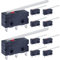 Taiss 10 pezzi micro interruttori di finecorsa Momentaneo 250V 5A 3 Pin 1NO 1NC Mini Interruttore Leva Lunga SPDT per macchina utensile KW11-3Z-03