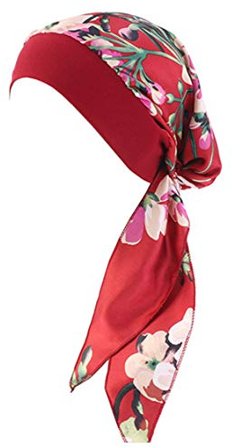 YONKOUNY Kopfbedeckung Chemo Damen Elegante Sommer Elastic Bandana Kopftuch Wrap Headscarf Beanie Hut Kopftuch Schal Turban für Haarverlust Krebs Chemotherapie (#10)
