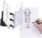 Optischer Zeichenprojektor Malpausentafel, Sketch Drawing Board, Easy Kit zum Zeichnen von reflektierten Bildern auf Sketch Book & Pad