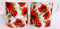 Red Poppy Mugs Set 2 Fine Bone China Balmoral Poppies Cups Hand Decorated UK