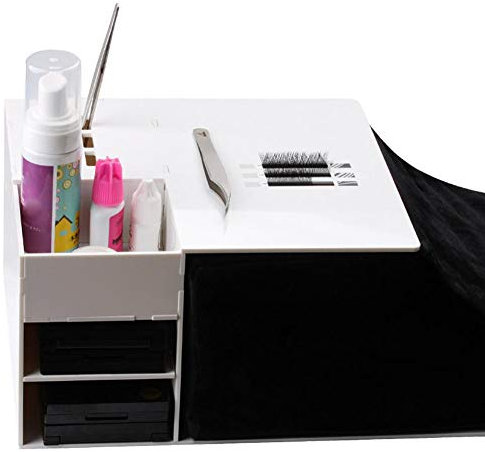 hinffinity Erweiterungs-Kissen, Nackenstütze, ergonomisches Kissen-Set mit Acryl-Ablage, professionelles Wimpernverlängerung, Veredelungswerkzeug für Schönheitssalon