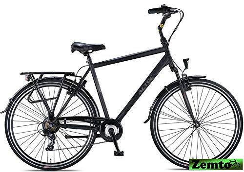 Hooptec Herren Citybike Verona 28 Zoll 7 Gang 61 cm schwarz-matt