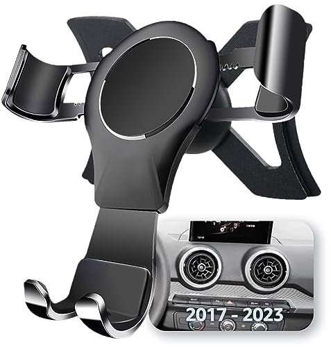 AYADA Support de téléphone pour Audi Q2, Support de téléphone Portable, Design amélioré, Verrouillage Automatique, Stable, Facile à Installer, SUV 2017, 2018, 2019, 2020