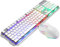 ARCH White Wired Keyboard And Mouse Set With Backlight Gaming Keyboard And Mouse Mechanical Keyboard USB External For Windows, Laptop Desktop Computer Desktop PC (Color : White)