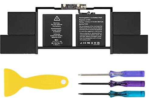 ANTIEE A1707 A1820 Batería para MacBook 15 Late 2016 Mid 2017 with Touch Bar Version A1707 EMC 3072 EMC 3162 MLH32LL/A MLH42LL/A MLW72LL/A MLW82LL/A MPTR2LL/A MPTT2LL/A 11.4V 76Wh