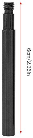 Estensore Per Valvola Presta Per Bici, Estensione Valvola Pneumatico, Prolunga per valvola Presta per bicicletta, 2 pezzi, 60 mm, per valvole interne per pneumatici (Nero)