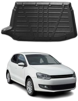Kofferraumwanne Laderaumwanne für VW Polo 2009-2014 Gummi TPE Schwarz