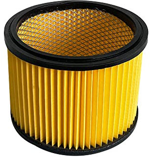 Trade-Shop Filtre rond plissé à lamelles de rechange pour Einhell TC-VC 1820 S TC-VC 1820 SA TC-VC 1930 S TC-VC 1930 SA