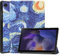 Case2go - Funda Compatible con Samsung Galaxy Tab A8 10.5 (2021) - con función de activación automática - Polipiel Caso - Cielo Estrellado