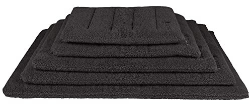 District 70 SHERPA - Comfortabele en Stijlvolle Benchmat - Verkrijgbaar in 5 maten - Donkergrijs, Merengue & Mokka - Maat: M - 77 x 54 x 8 cm, Kleur: Donkergrijs