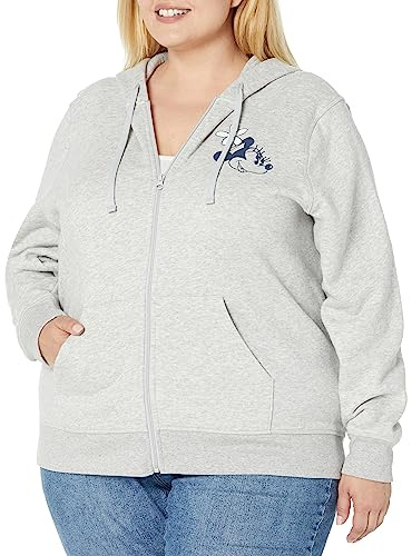 Amazon Essentials Disney | Marvel | Star Wars | Princess Women's Fleece Full-Zip Hoodie Sweatshirts (Available in Plus Size), Minnie Hat, 3XL Plus