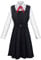 XSLGOGO Anime Chainsaw Man ASA Mitaka Cosplay Costume ASA Mitaka Dress+Blouse+Belt+Bow Tie+Socks Chainsaw Man ASA Mitaka Full Set Costume