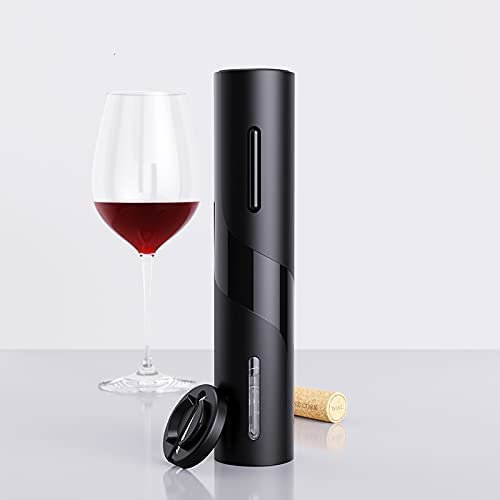 Apribottiglie di vino elettrico, cavatappi professionale, portatile con taglierina in alluminio