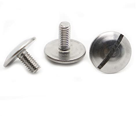 WILLWA M2 M2.5 M3 M4 M5 M6 GB947 304 A2-70 Edelstahl Große Extragröße Übergroße Flachrundschraube mit Schlitz (Color : 6mm, Size : M2 2pcs)