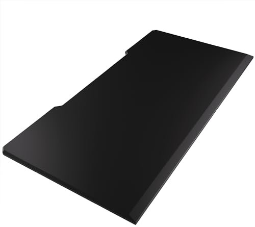 Piano tavolo 160x80, piano scrivania 160x80, tavolo da gaming 160x80, tavolo da ufficio 160x80, piano in MDF massiccio (nero, 160x80x2,5 cm) – Ultimate Setup