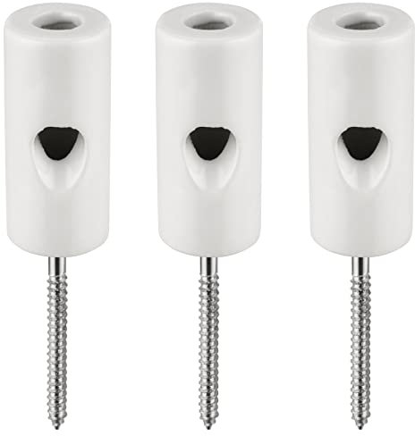 3er Pack, Porzellan Retro Hook Kabelhalter, Kabelhaken, Zugentlastung