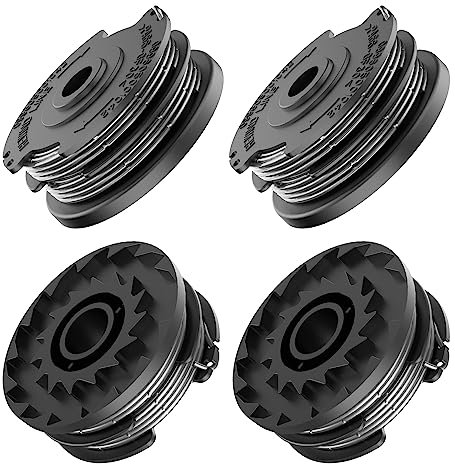 Coupe Bordure Bobine,4 Pièces Φ1.6mm 6m F016800351 Recharge Bobine Fil pour Coupe-Bordure,Bobine pour débroussailleuses Bosch Art 24 27 30 30-36 LI