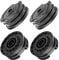 Coupe Bordure Bobine,4 Pièces Φ1.6mm 6m F016800351 Recharge Bobine Fil pour Coupe-Bordure,Bobine pour débroussailleuses Bosch Art 24 27 30 30-36 LI