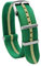 TStrap Nato Uhrenarmband 20mm Nylon - Grün Beige Armband Uhren für Herren Damen Ersatz - Weich Schnellwechsel Uhrband Ersatzarmband Uhr - 18mm 20mm 22mm 24mm