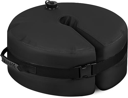 Rhino Poids de base de parapluie rond avec ouverture latérale Noir – Sac à eau pour porte-parapluie