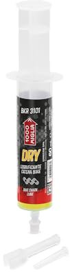 Errecom 1000 Miglia BKR 3101 DRY Fahrradkette Schmiermittel für trockene und staubige Straßenbedingungen - 60ml, Spritze mit Drop und Huggie System Applikatoren, fluoreszierende und duftende Formel