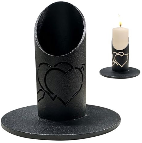 kerzenständer kommunionkerze,Schwarz Kerzenhalter Kommunionkerze,Kerzenständer Kommunionkerze Deko,Kerzenständer Taufkerze,für Stabkerze,Kommunionkerze,Stumpenkerze,Traukerze,Tafelkerze