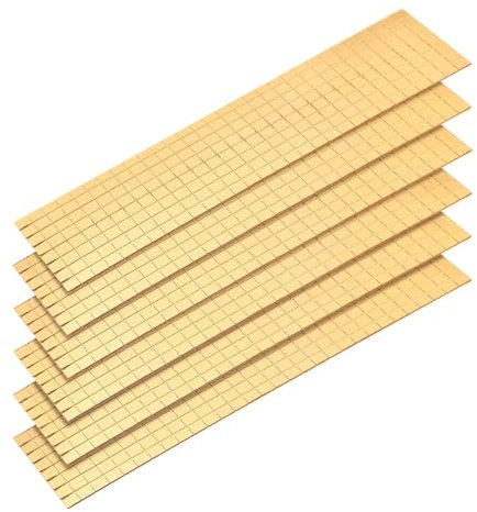 sourcing map 2400pcs Self Adhesive Mirrors Mosaic Tiles, 5 x 5 mm Mini Square Acrylic Disco Ball Tiles Sticker for DIY Disco Ball Craft Decorations Making, Gold