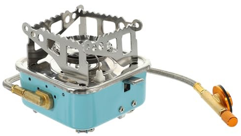 OSALADI Small Gas Stove for Camping Hiking Portable Folding Stove Titanium Outdoor Cooking Gear